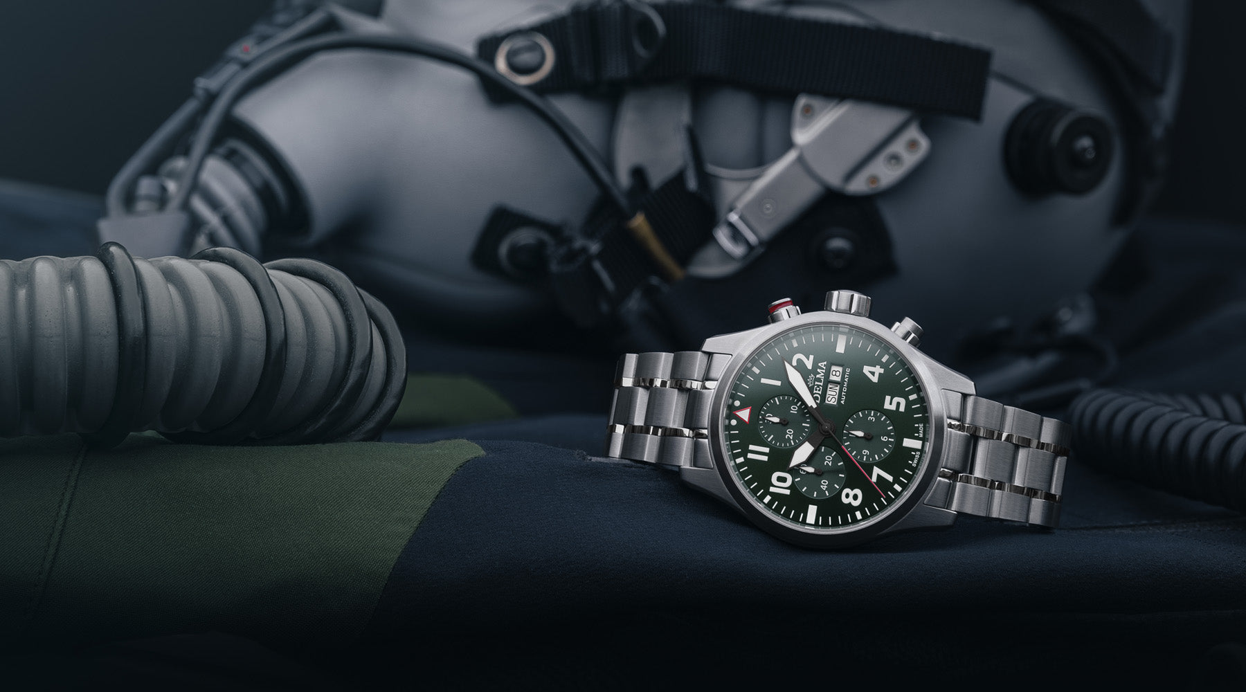 DELMA Aero Collection - Stylish and bold pilot’s watches that rise to the occasion. The Pioneer and Commander are performance pieces propelled by quality and refined design.