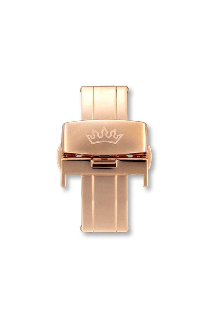 Rose Gold Butterfly deployant clasp 20mm - DELMA Watches