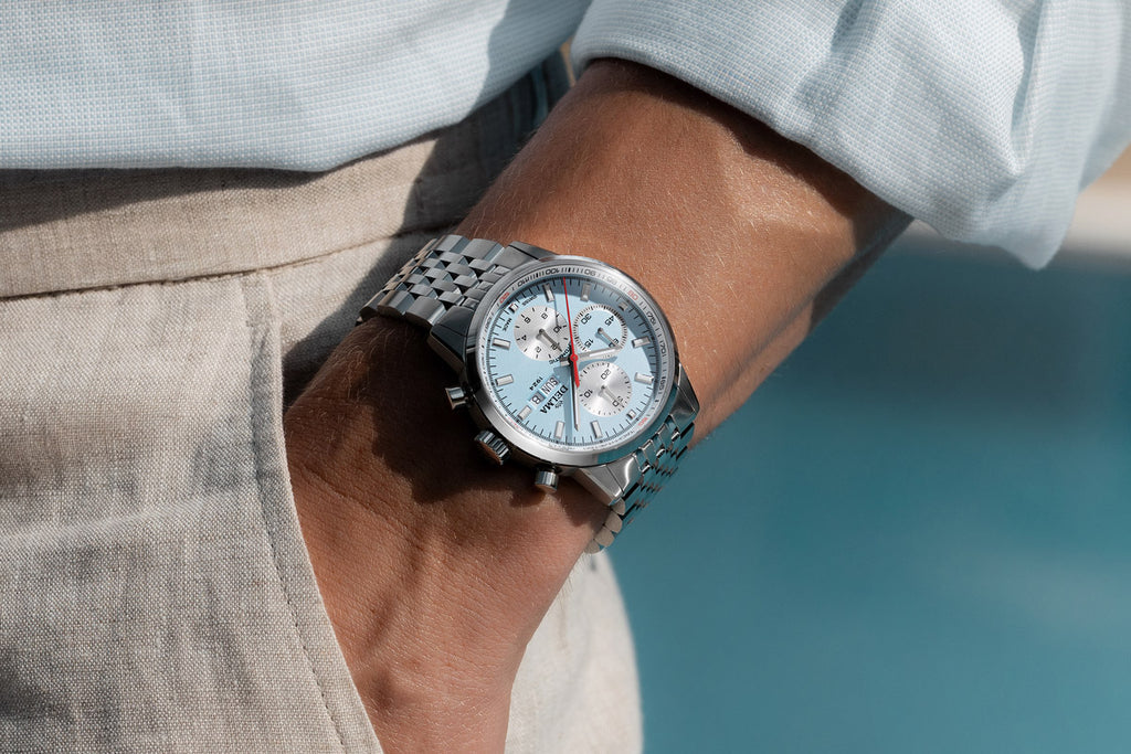 The DELMA Continental in light blue